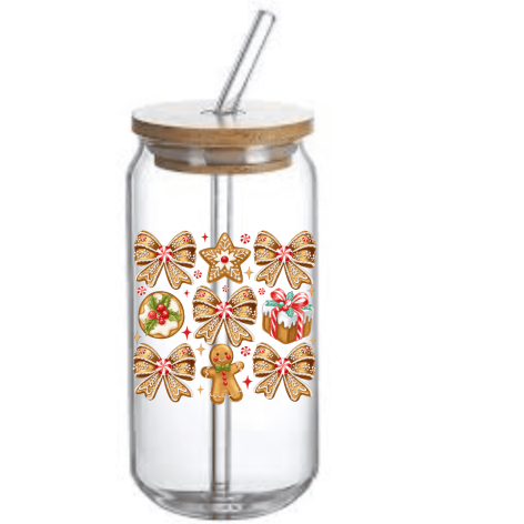 Glass Can Tumbler (Bow)