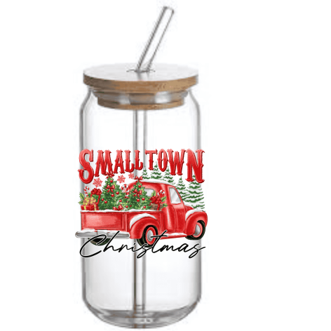 Glass Can Tumbler (Small Town)