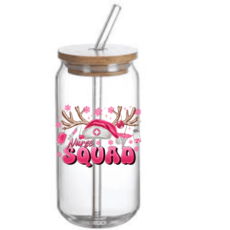 Glass Can Tumbler (Nurse Squad)