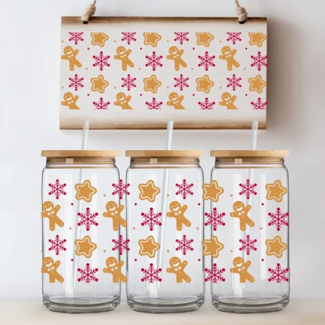 Glass Can Tumblers Christmas 8