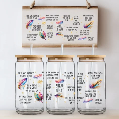 Glass Can Tumblers Swiftie 01